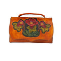 Mylasa Leather Carved & Crafted Hand Bag - Tan - Handbags Zengoda Shop online from Artisan Brands