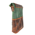 Phaselis Green Leather Crossbody Bag - Bags Zengoda Shop online from Artisan Brands
