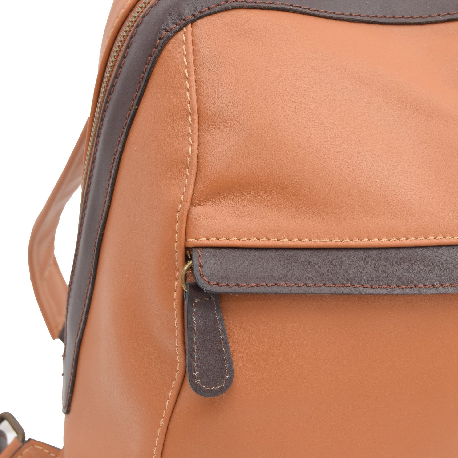 Phoebusia Tan Leather Backpacks - Zengoda Shop online from Artisan Brands