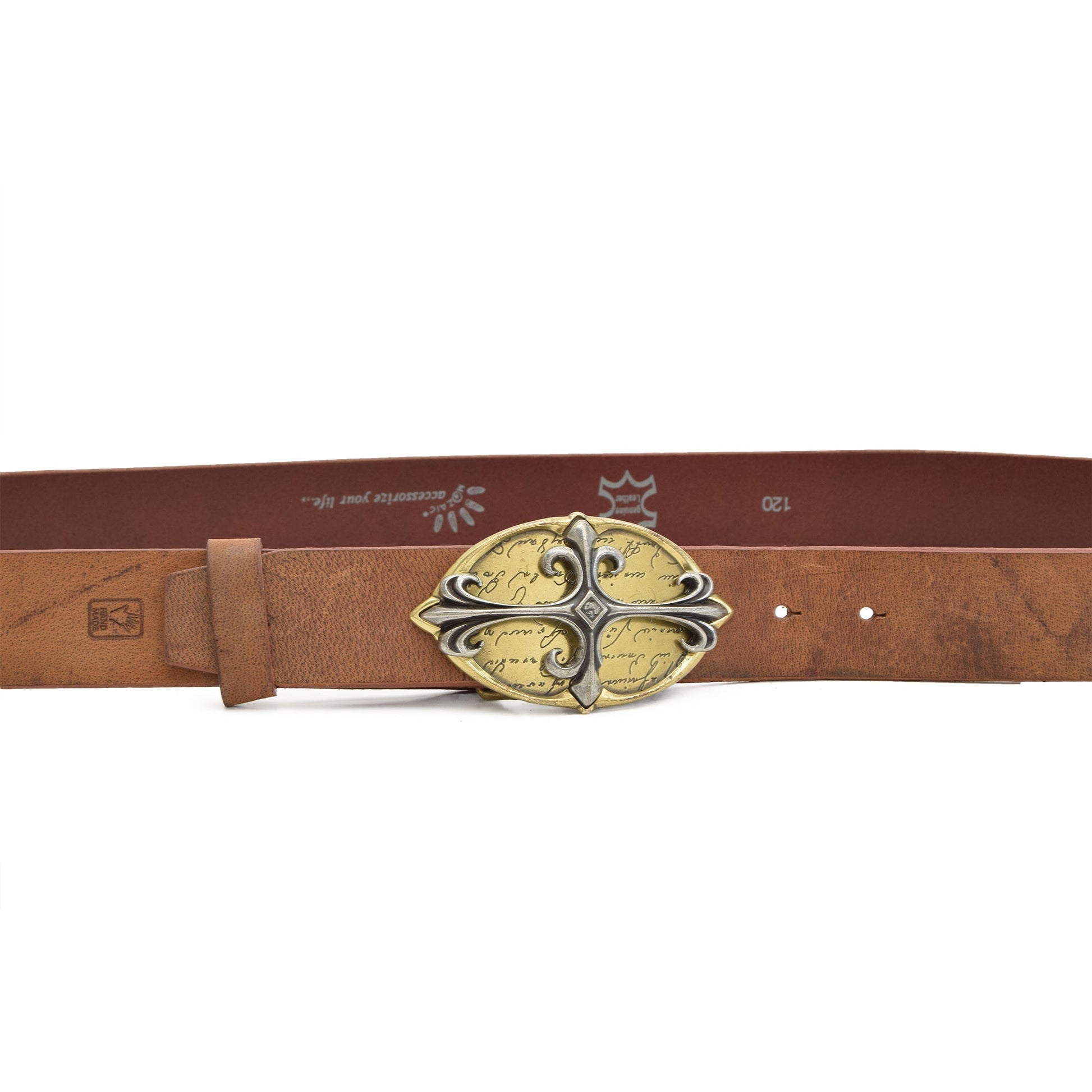Pulse Leather Belt Tan with Changeable Buckle - Belts Zengoda Shop online from Artisan Brands