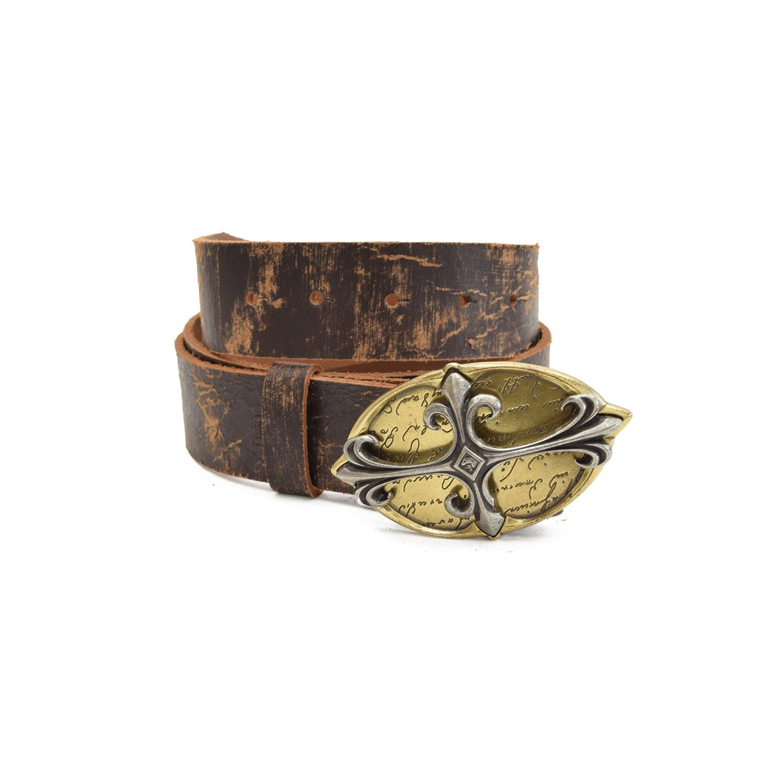 Royal Leather Belt Brown with Changeable Buckle - 80 - Belts Zengoda Shop online from Artisan Brands