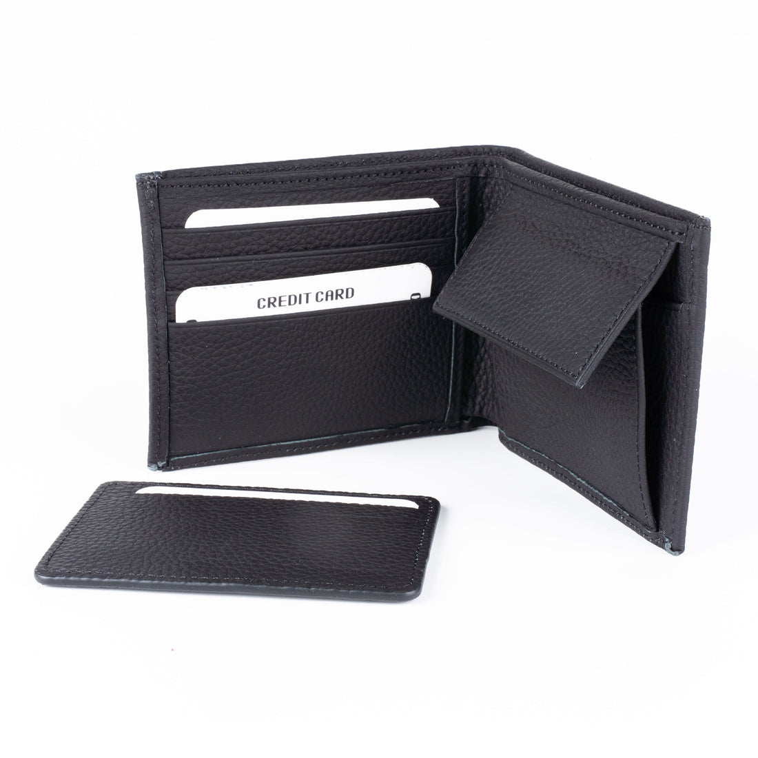 Sarasota Men’s Leather Bifold Wallet - Black - Wallets Zengoda Shop online from Artisan Brands