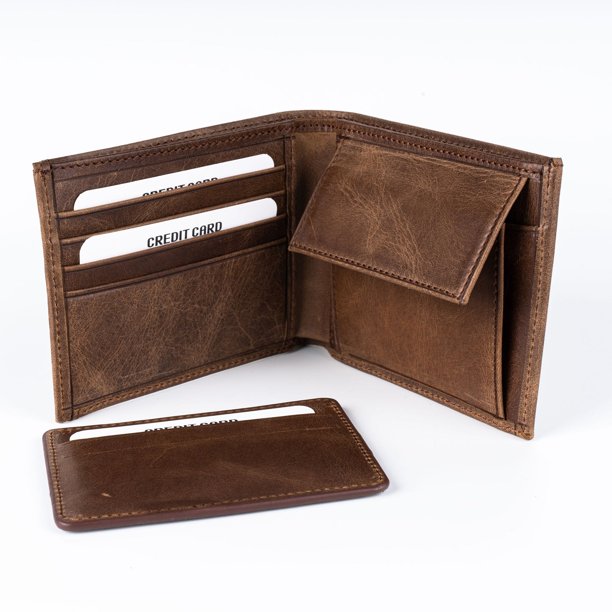 Sarasota Men’s Leather Bifold Wallet - Brown - Wallets Zengoda Shop online from Artisan Brands