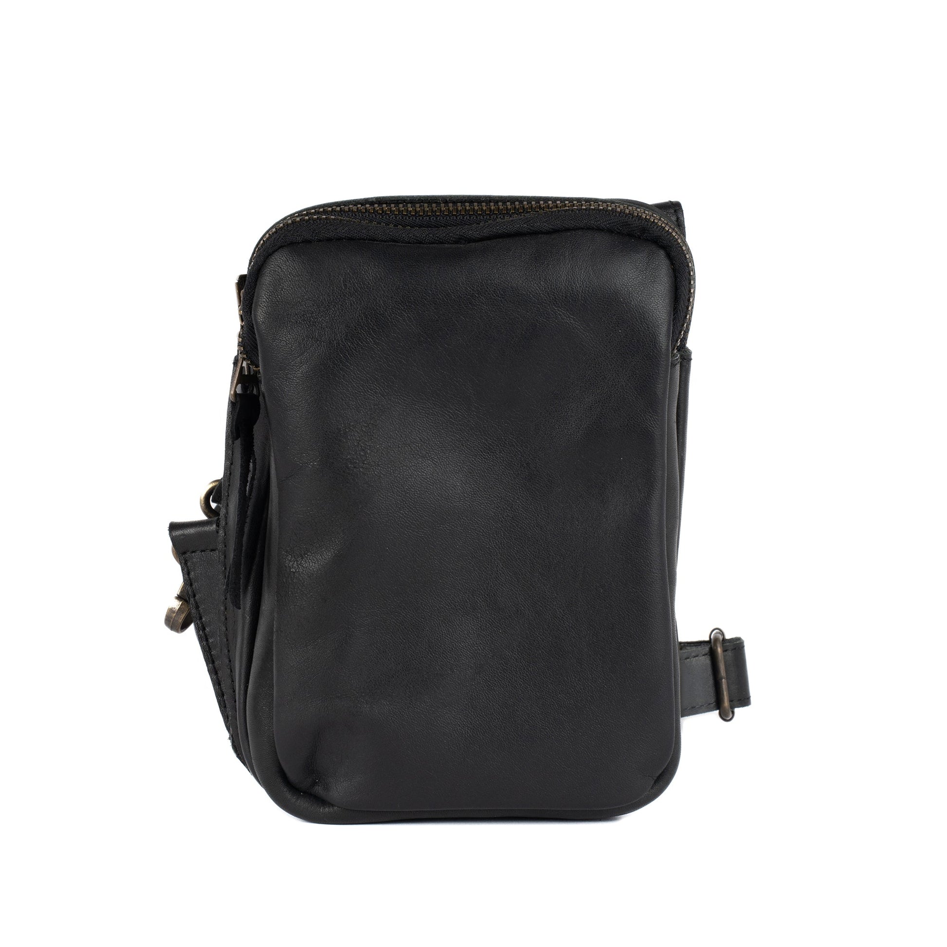Sardis Leather Crossbody Bag - Black - Bags Zengoda Shop online from Artisan Brands