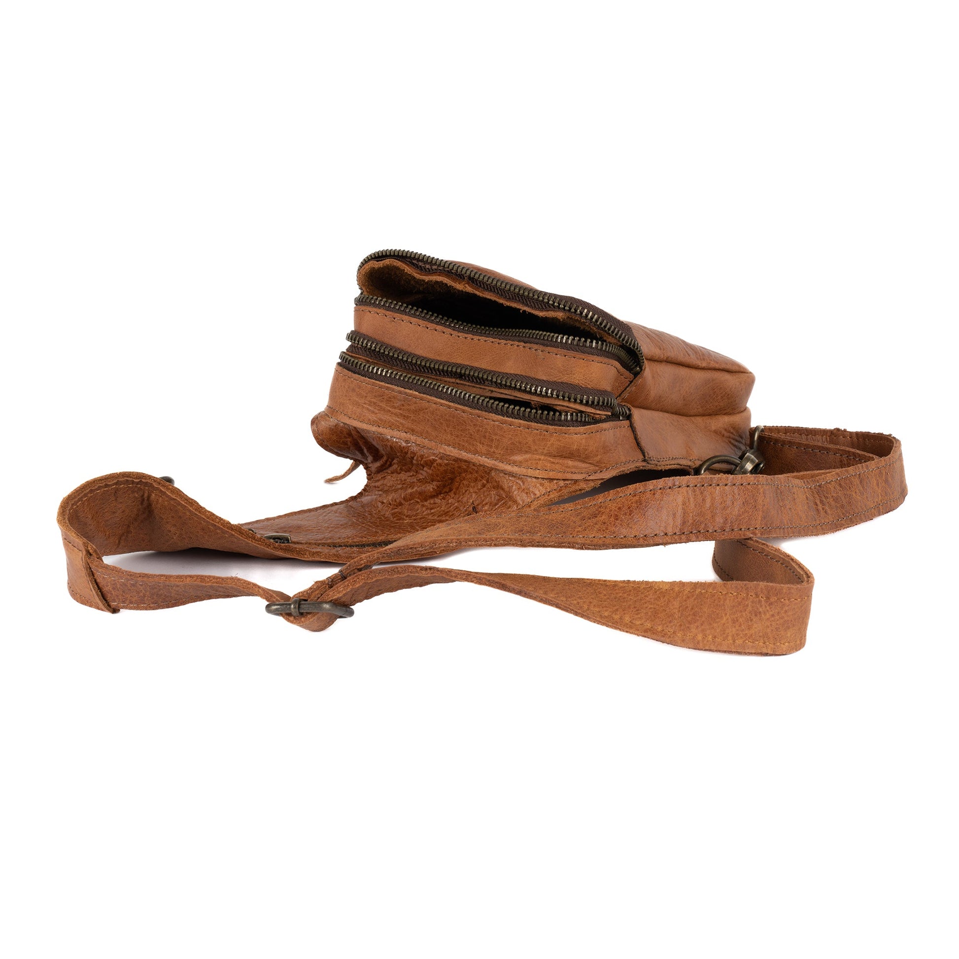 Sardis Leather Crossbody Bag - Bags Zengoda Shop online from Artisan Brands
