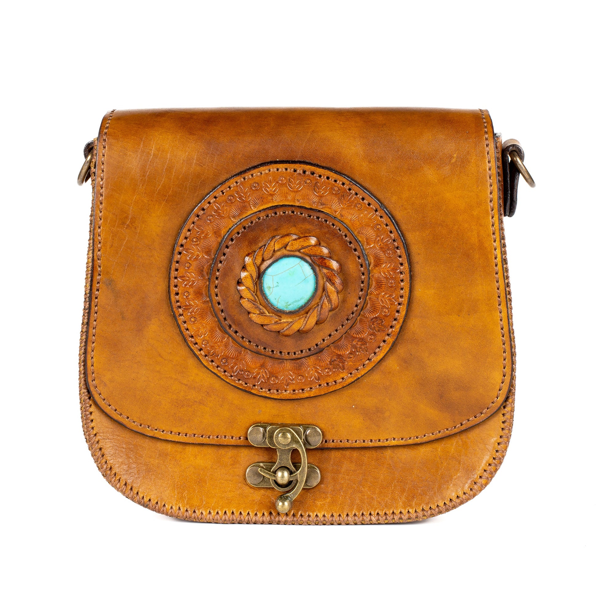 Serene Spell Leather Women’s Crossbody Bag - Tan - Bags Zengoda Shop online from Artisan Brands