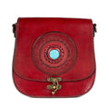Serene Spell Leather Women’s Crossbody Bag - Red - Bags Zengoda Shop online from Artisan Brands