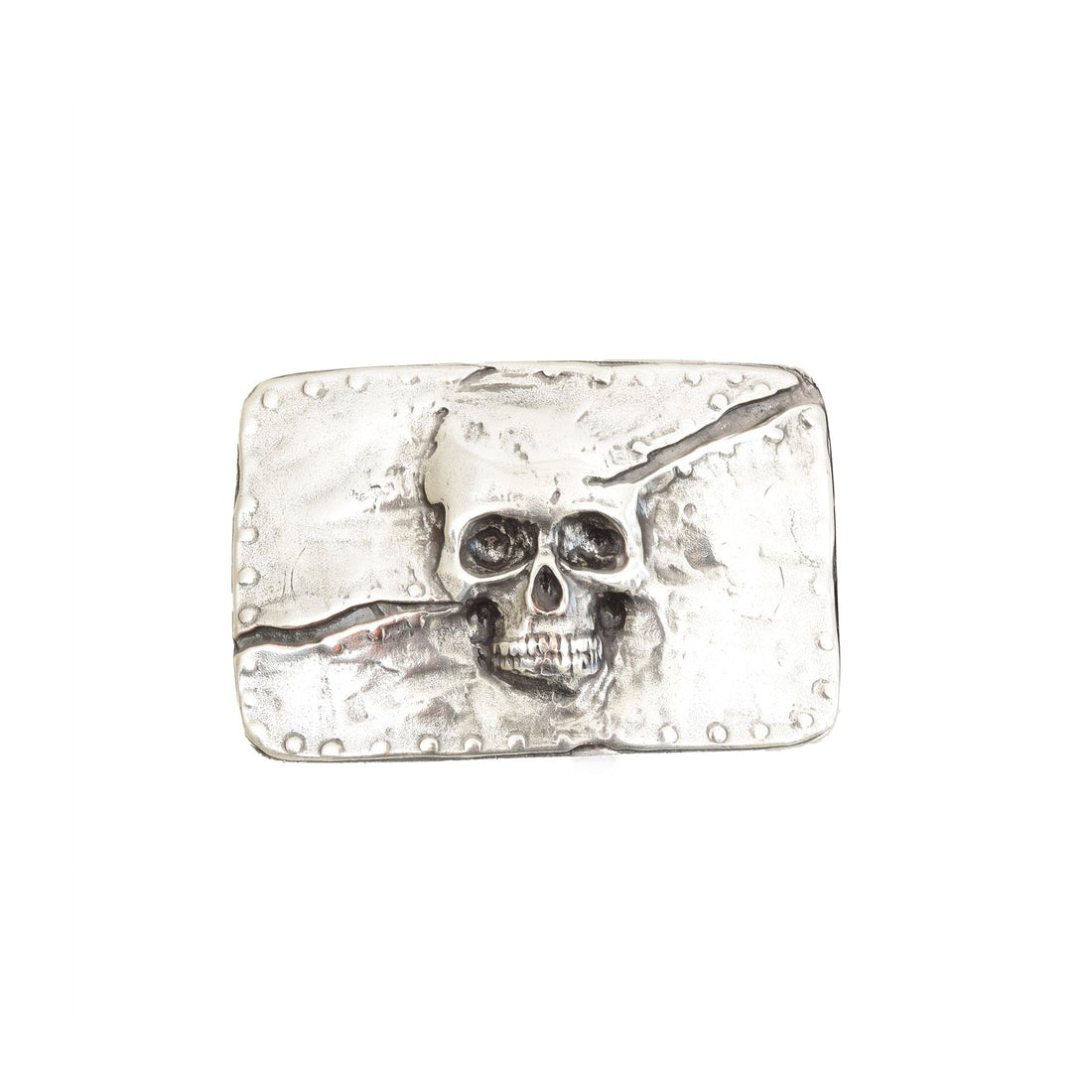 Skull Silver Toned Removable Metal Belt Buckle - Buckles Zengoda Shop online from Artisan Brands