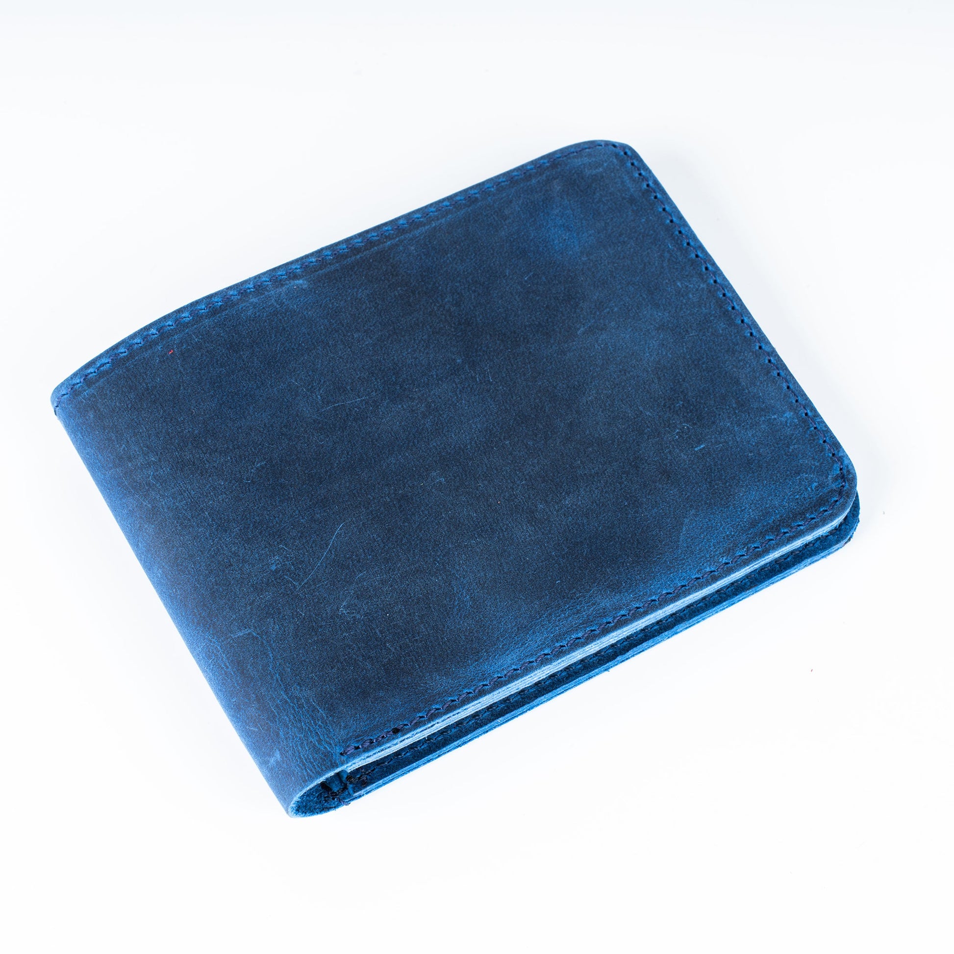 Tampa Men’s Leather Bifold Wallet - Blue - Wallets Zengoda Shop online from Artisan Brands