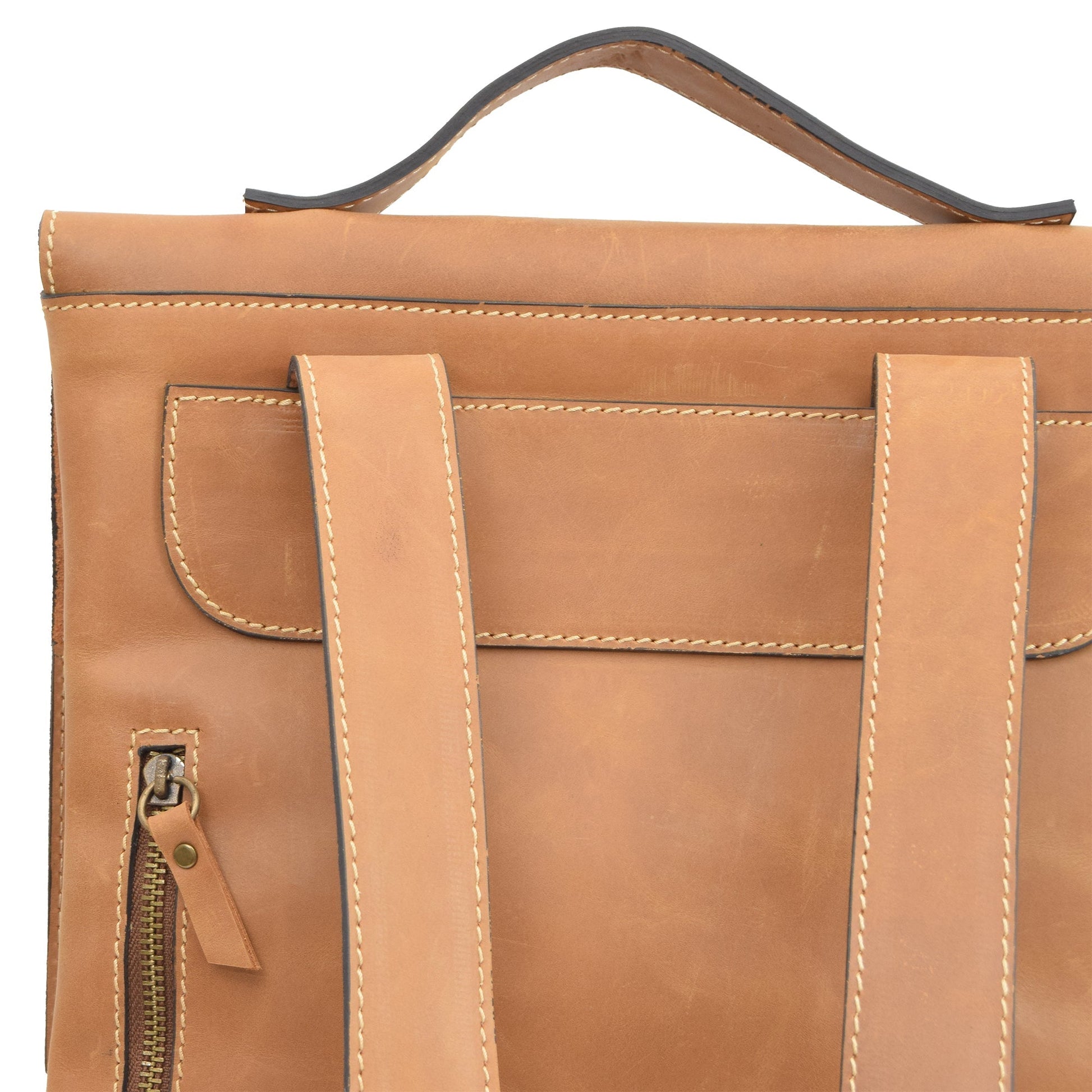 Ursa Tan Leather Backpacks - Zengoda Shop online from Artisan Brands