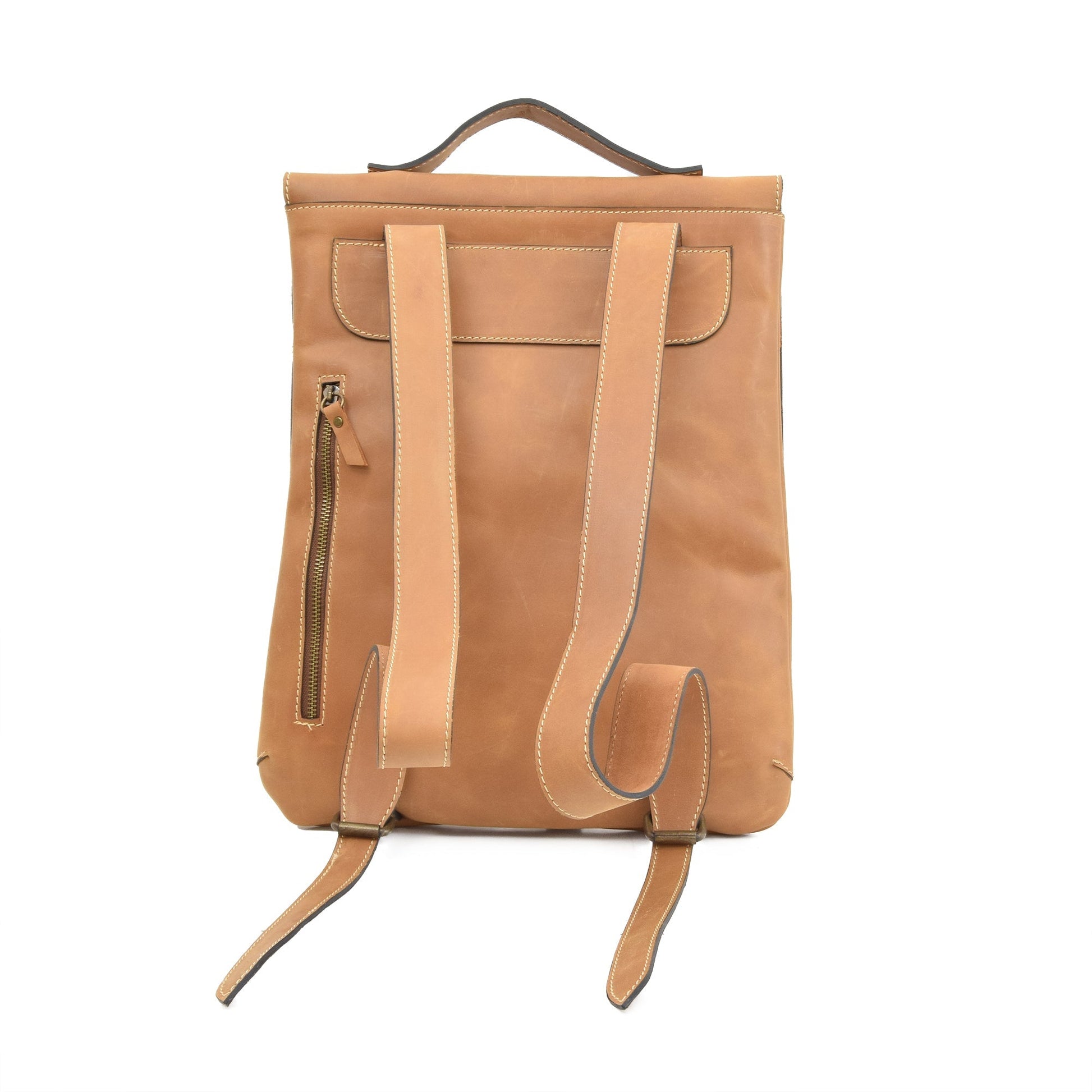 Ursa Tan Leather Backpacks - Zengoda Shop online from Artisan Brands