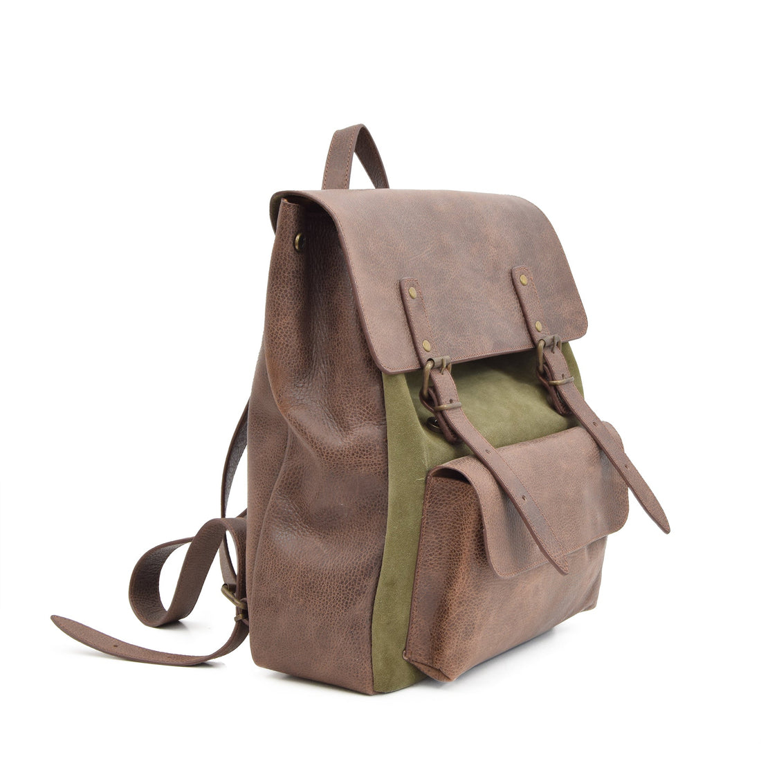 Veloria Leather Backpacks - Brown - Zengoda Shop online from Artisan Brands