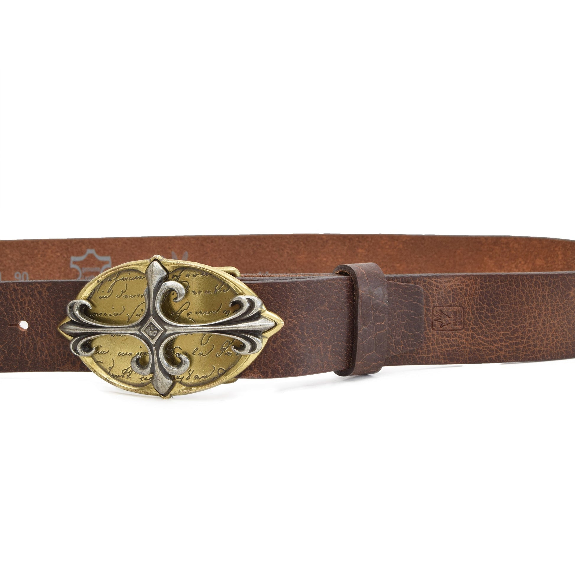 Viva Leather Belt Brown with Changeable Buckle - Belts Zengoda Shop online from Artisan Brands