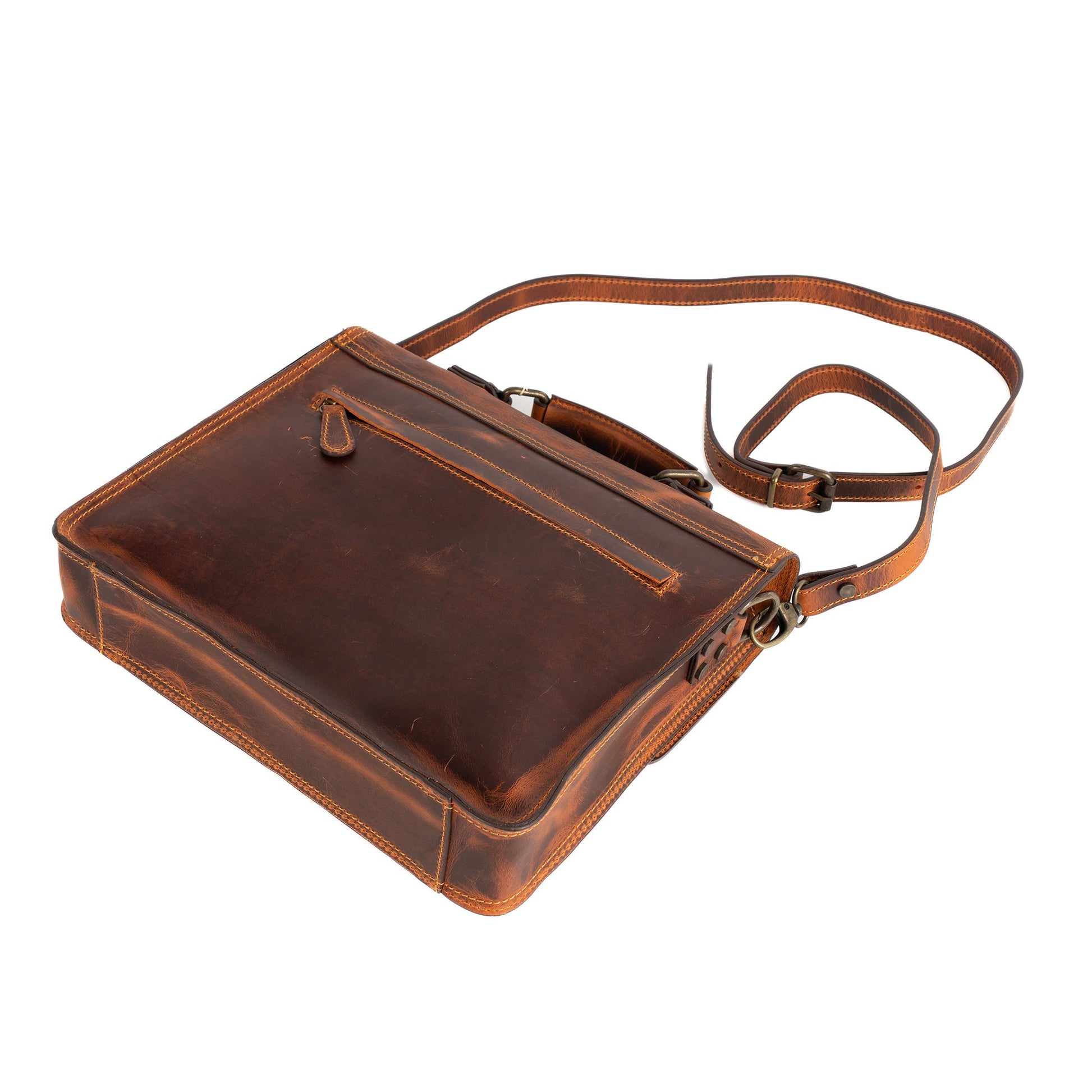 Xantus Leather Messenger Bag - Bags Zengoda Shop online from Artisan Brands