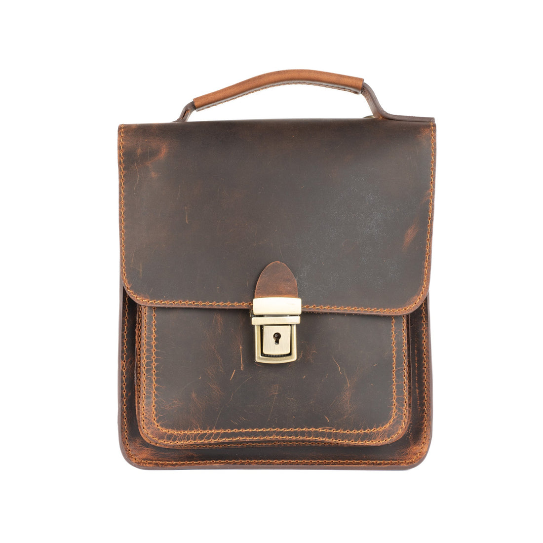 Zephyrion Leather Messenger Bag - Brown - Bags Zengoda Shop online from Artisan Brands