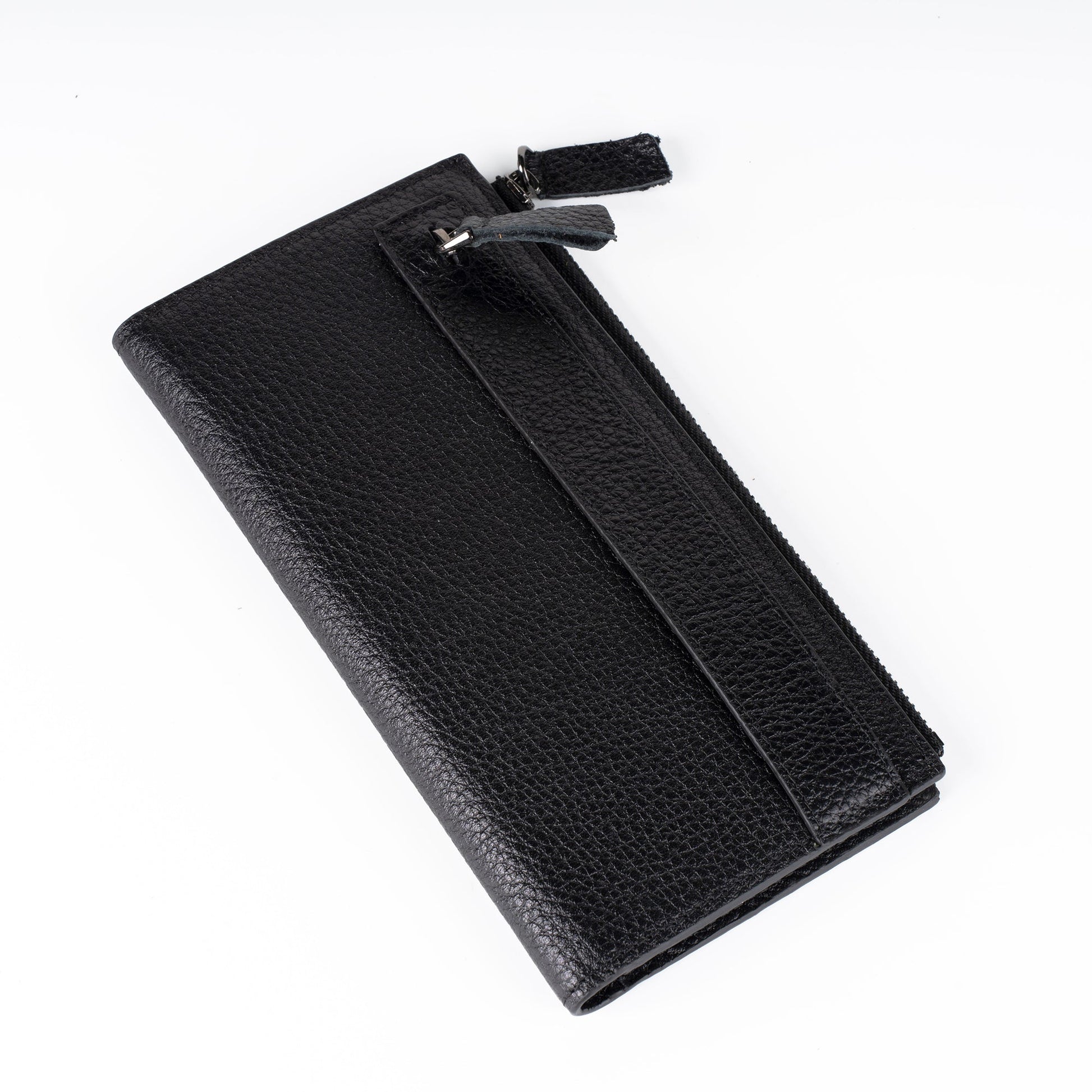 Zhanna Women’s Leather Long Wallet - Black - Wallets Zengoda Shop online from Artisan Brands