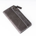 Zhanna Women’s Leather Long Wallet - Gray - Wallets Zengoda Shop online from Artisan Brands