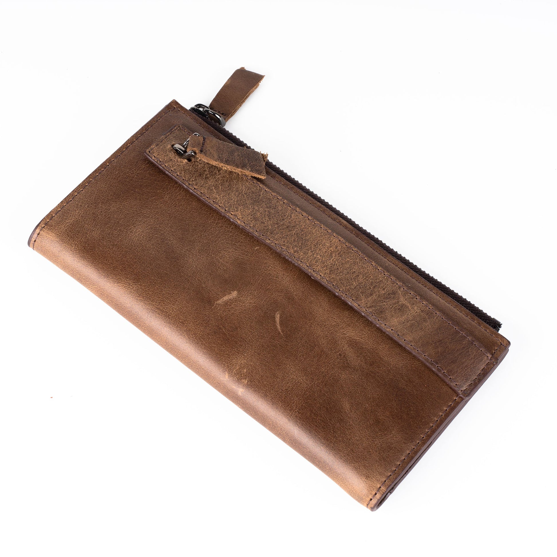 Zhanna Women’s Leather Long Wallet - Tan - Wallets Zengoda Shop online from Artisan Brands