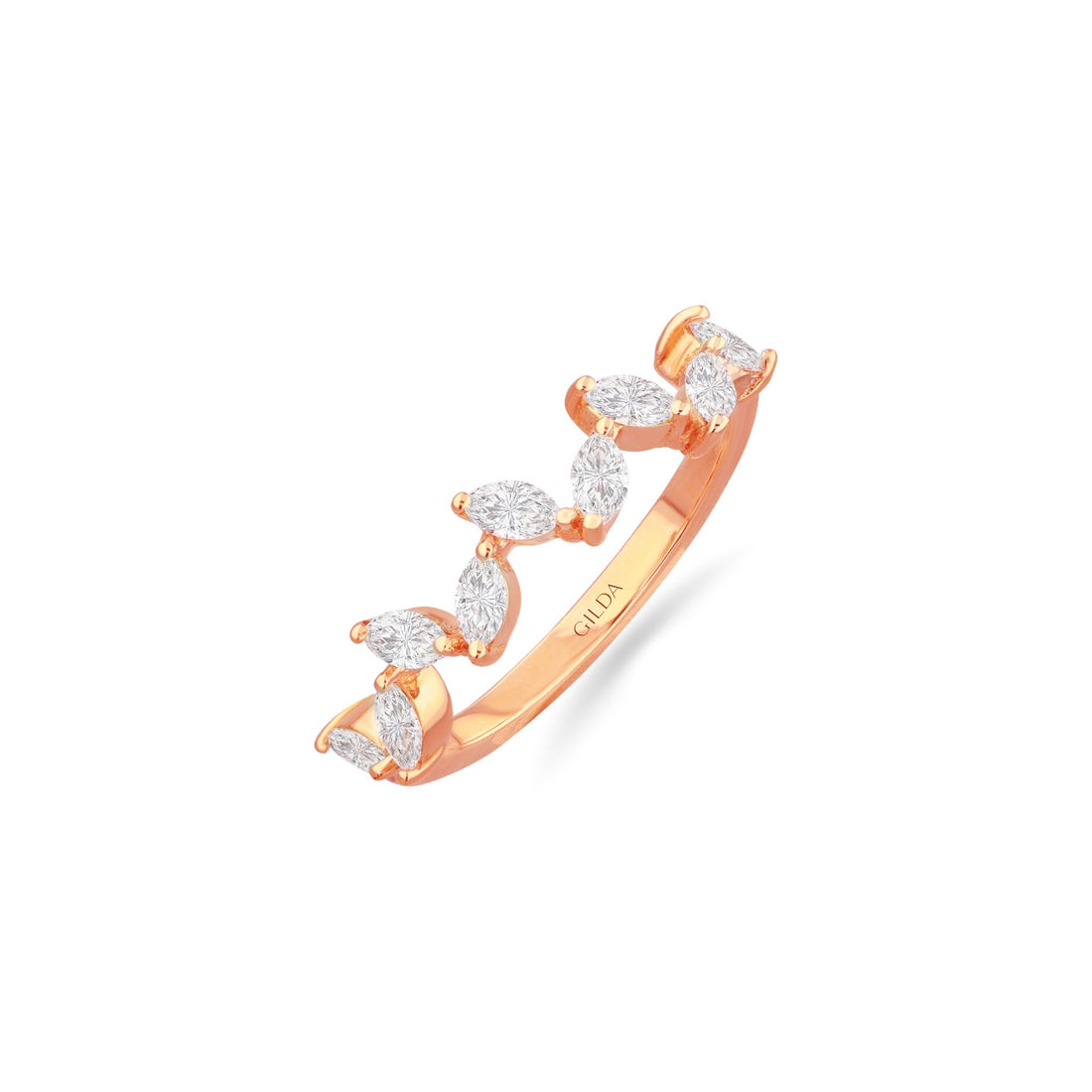 Gilda Jewelry Allure | Diamond Ring | 0.58 Cts. | 18K Gold - Rose / 6 / Diamonds - ring Zengoda Shop online from