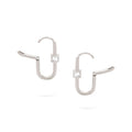 Gilda Jewelry Baguette Hoops | Medium Diamond Earrings | 0.48 Cts. | 14K Gold - earring Zengoda Shop online from
