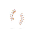 Gilda Jewelry Baguette Studs | Diamond Earrings | 14K Gold - Rose / Pair: 0.26 Cts. | Cut - earrings Zengoda Shop