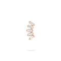 Gilda Jewelry Baguette Studs | Diamond Earrings | 14K Gold - Rose / Single: 0.11 Cts. | Cut - earrings Zengoda Shop