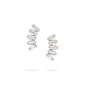 Gilda Jewelry Baguette Studs | Diamond Earrings | 14K Gold - White / Pair: 0.22 Cts. | Cut - earrings Zengoda Shop