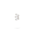 Gilda Jewelry Baguette Studs | Diamond Earrings | 14K Gold - White / Single: 0.06 Cts. | Cut - earrings Zengoda Shop