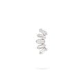 Gilda Jewelry Baguette Studs | Diamond Earrings | 14K Gold - White / Single: 0.11 Cts. | Cut - earrings Zengoda Shop