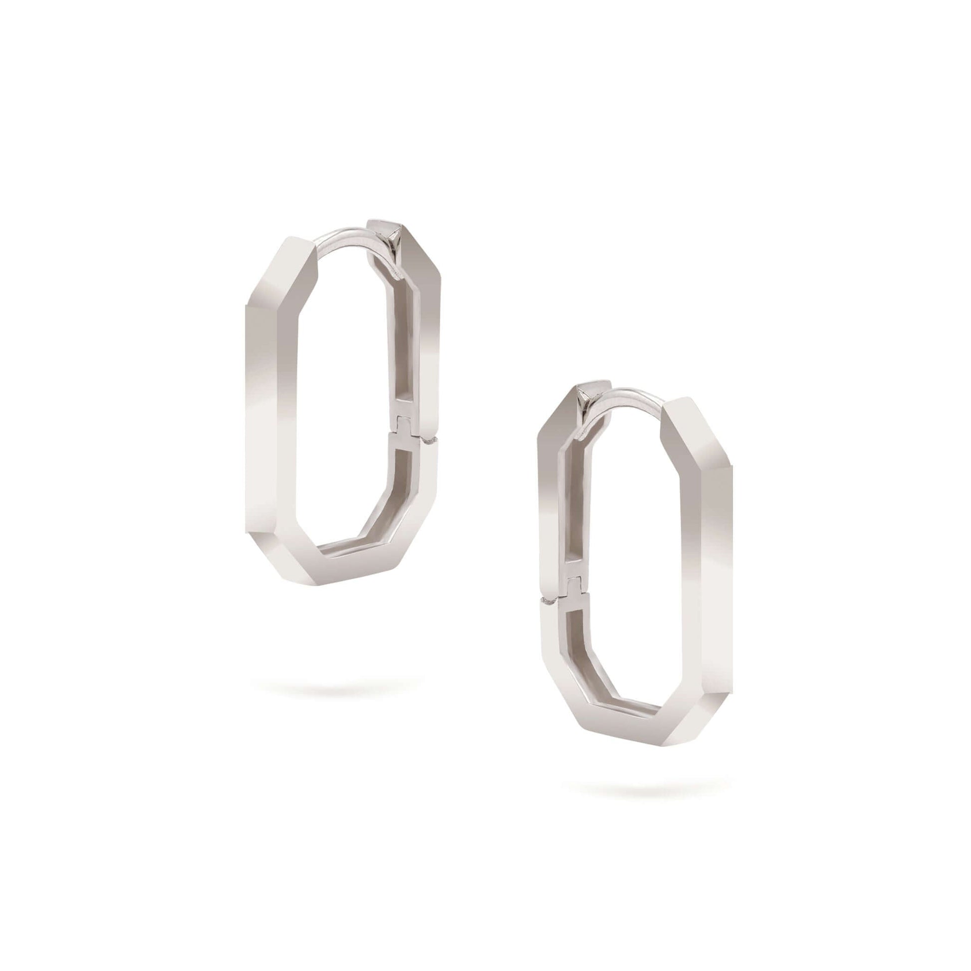 Gilda Jewelry Bold Goldens Hoops | Gold Earrings | 14K - White / Pair - earrings Zengoda Shop online from Artisan Brands
