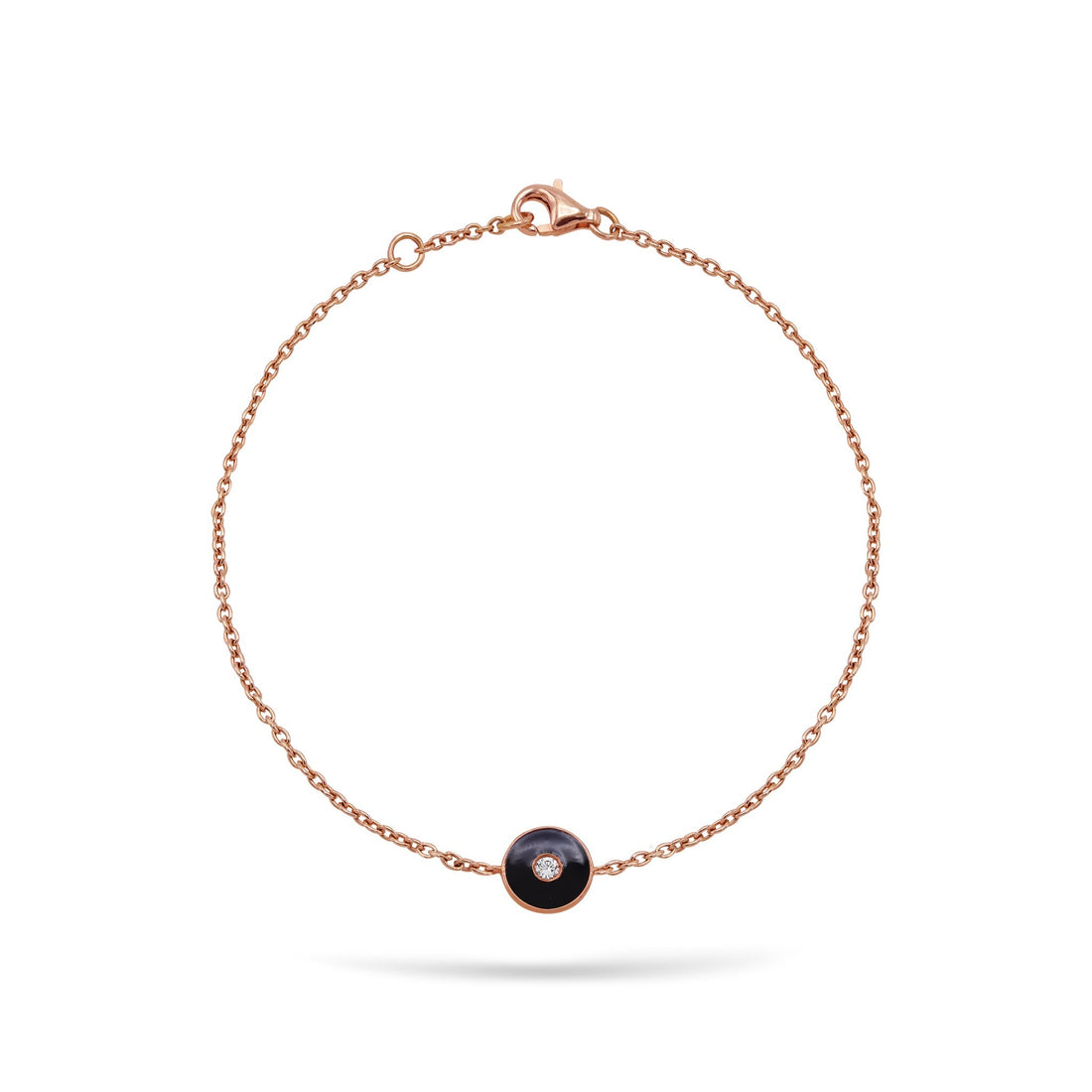Gilda Jewelry Bonbons | Diamond Bracelet | 0.04 Cts. | 14K Gold - Rose / 18 cm / Diamonds - bracelet Zengoda Shop