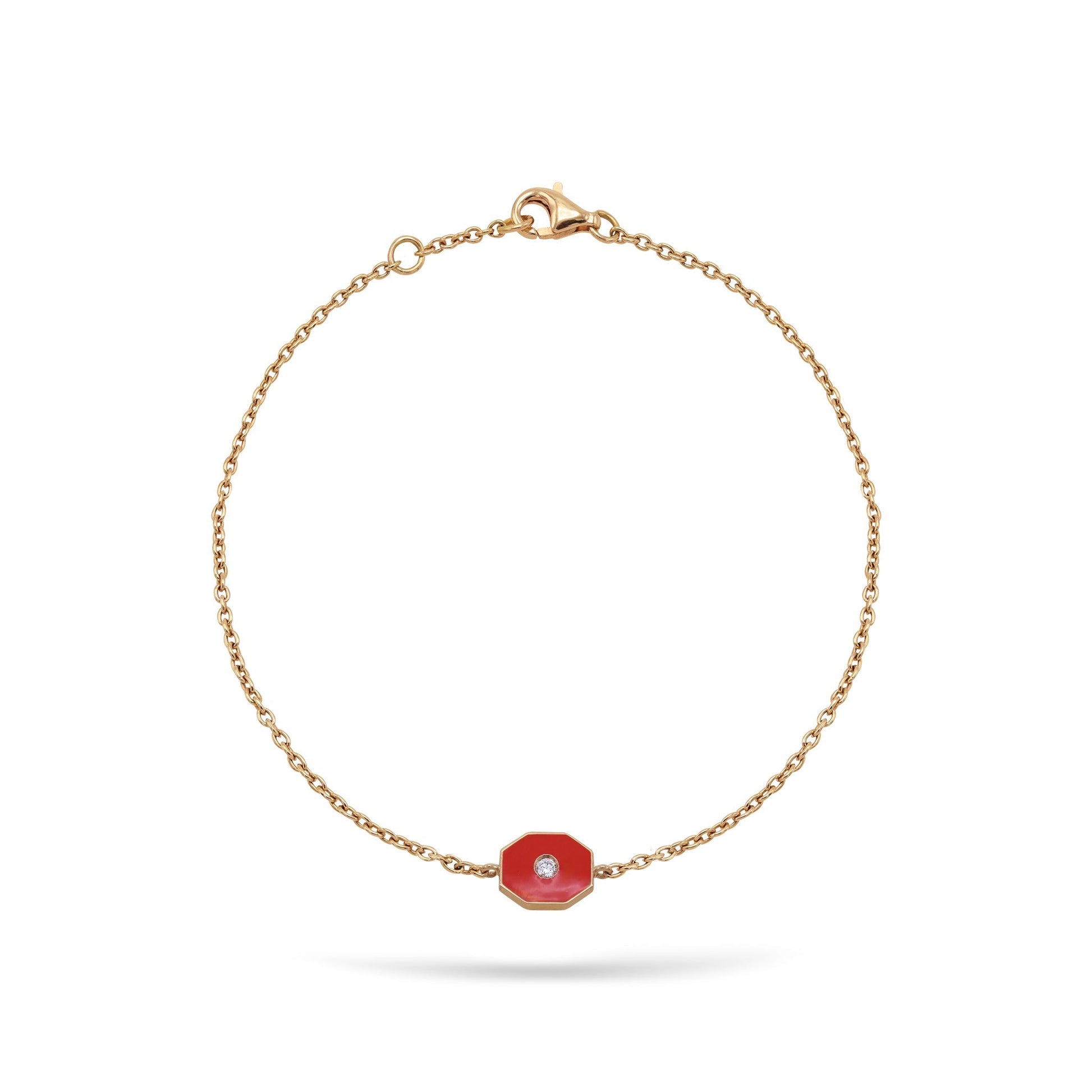 Gilda Jewelry Bonbons | Diamond Bracelet | 0.04 Cts. | 14K Gold - Yellow / 18 cm / Diamonds - bracelet Zengoda Shop
