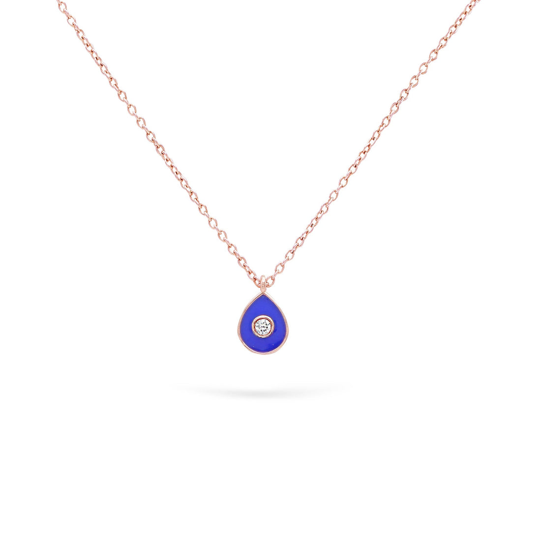 Gilda Jewelry Bonbons | Diamond Pendant | 0.04 Cts. | 14K Gold - Rose / 40 - 42 Cm / Diamonds - necklace Zengoda Shop