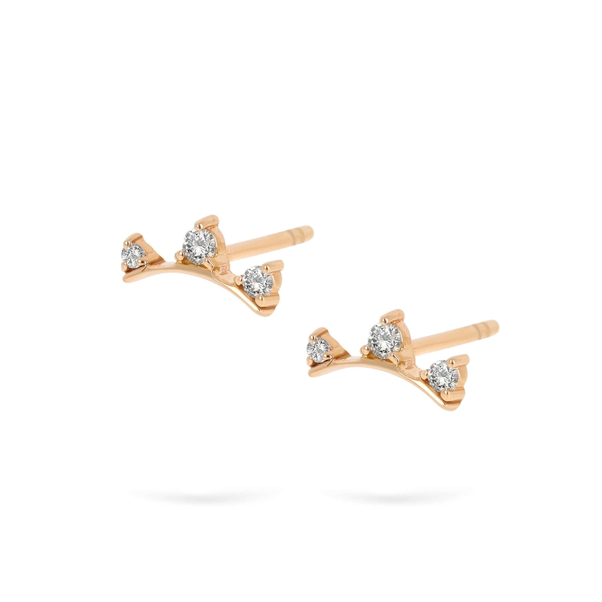 Gilda Jewelry Cheerful Trio | Diamond Earrings | 14K Gold - earrings Zengoda Shop online from Artisan Brands