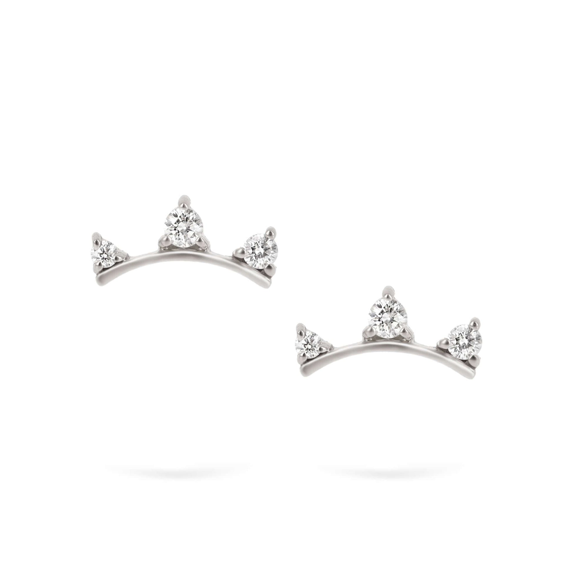 Gilda Jewelry Cheerful Trio | Diamond Earrings | 14K Gold - earrings Zengoda Shop online from Artisan Brands