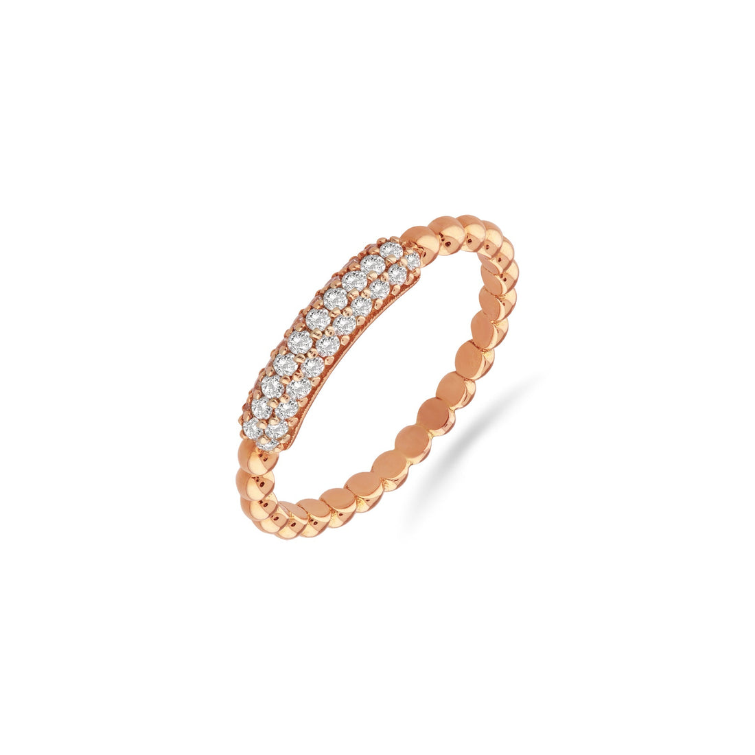 Jewelry Mon Cheri | Diamond Ring | 0.37 Cts. | 18K Gold - Rose / 6 / Diamonds - ring Zengoda Shop online from