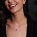 Gilda Jewelry Colorful Initials | Diamond Pendant | 14K Gold - necklace Zengoda Shop online from Artisan Brands