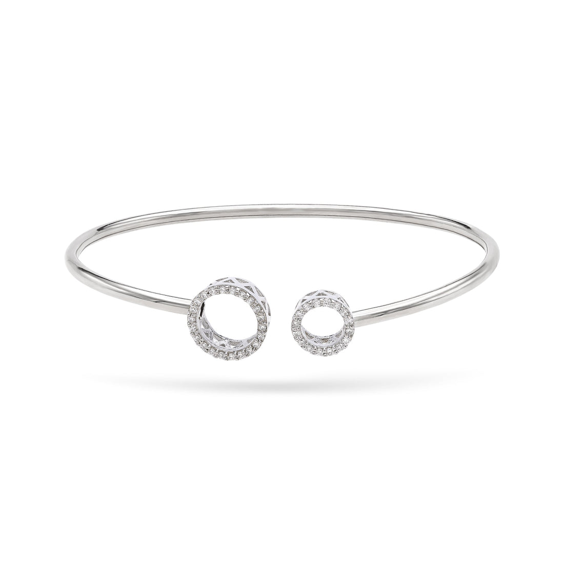 Gilda Jewelry Cuffs | Diamond Cuff Bracelet | 0.11 Cts. | 18K Gold - White / 17 / Diamonds - bracelet Zengoda Shop