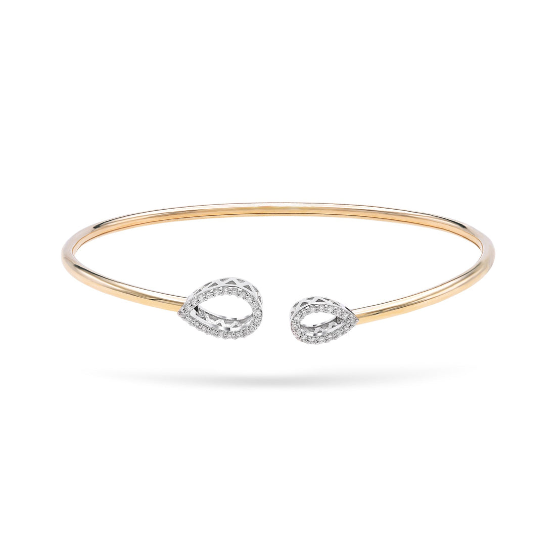 Jewelry Cuffs | Diamond Cuff Bracelet | 0.12 Cts. | 18K Gold - Yellow / 17 / Diamonds - bracelet Zengoda Shop