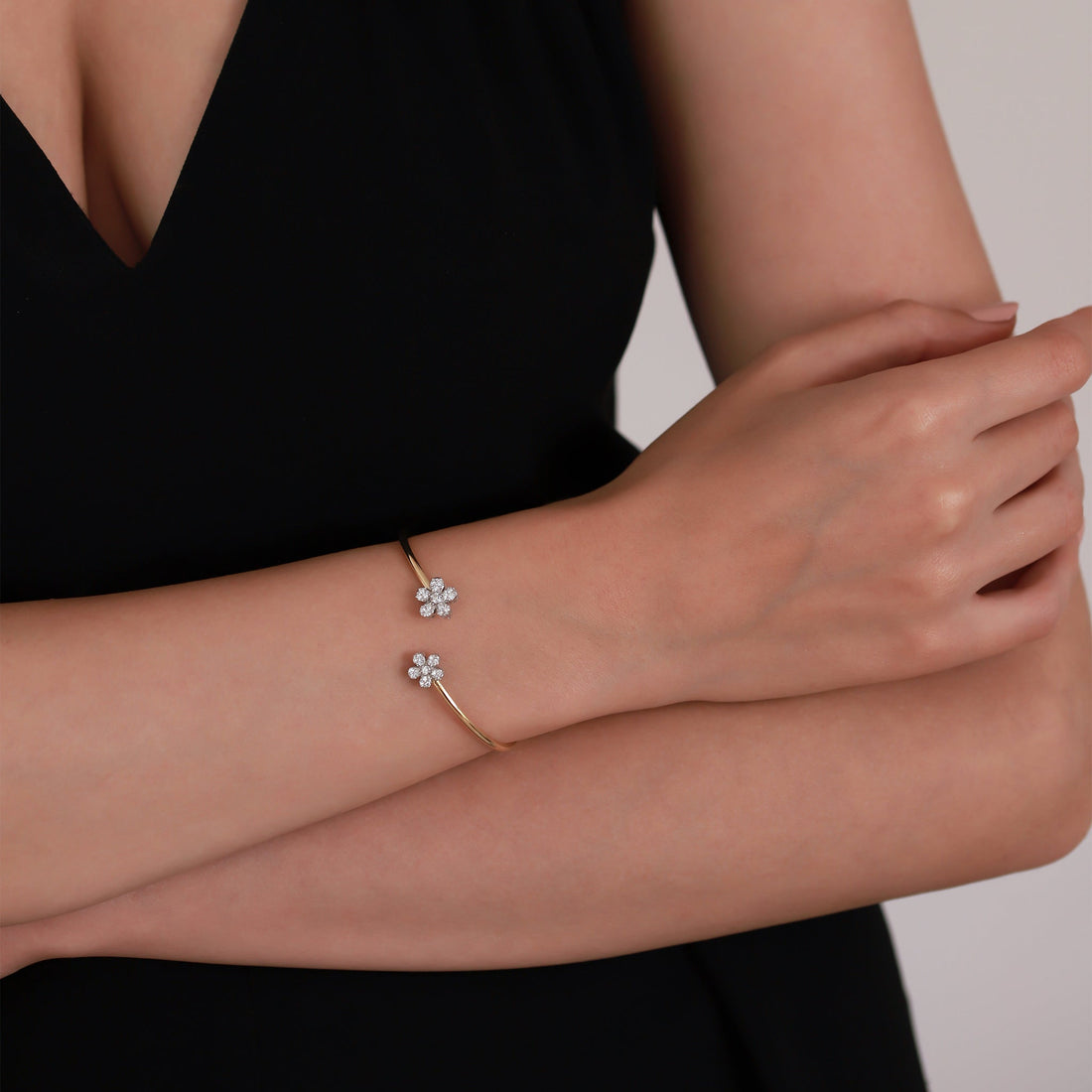 Jewelry Cuffs | Diamond Cuff Bracelet | 0.41 Cts. | 18K Gold - Yellow / 17 / Diamonds - bracelet Zengoda Shop