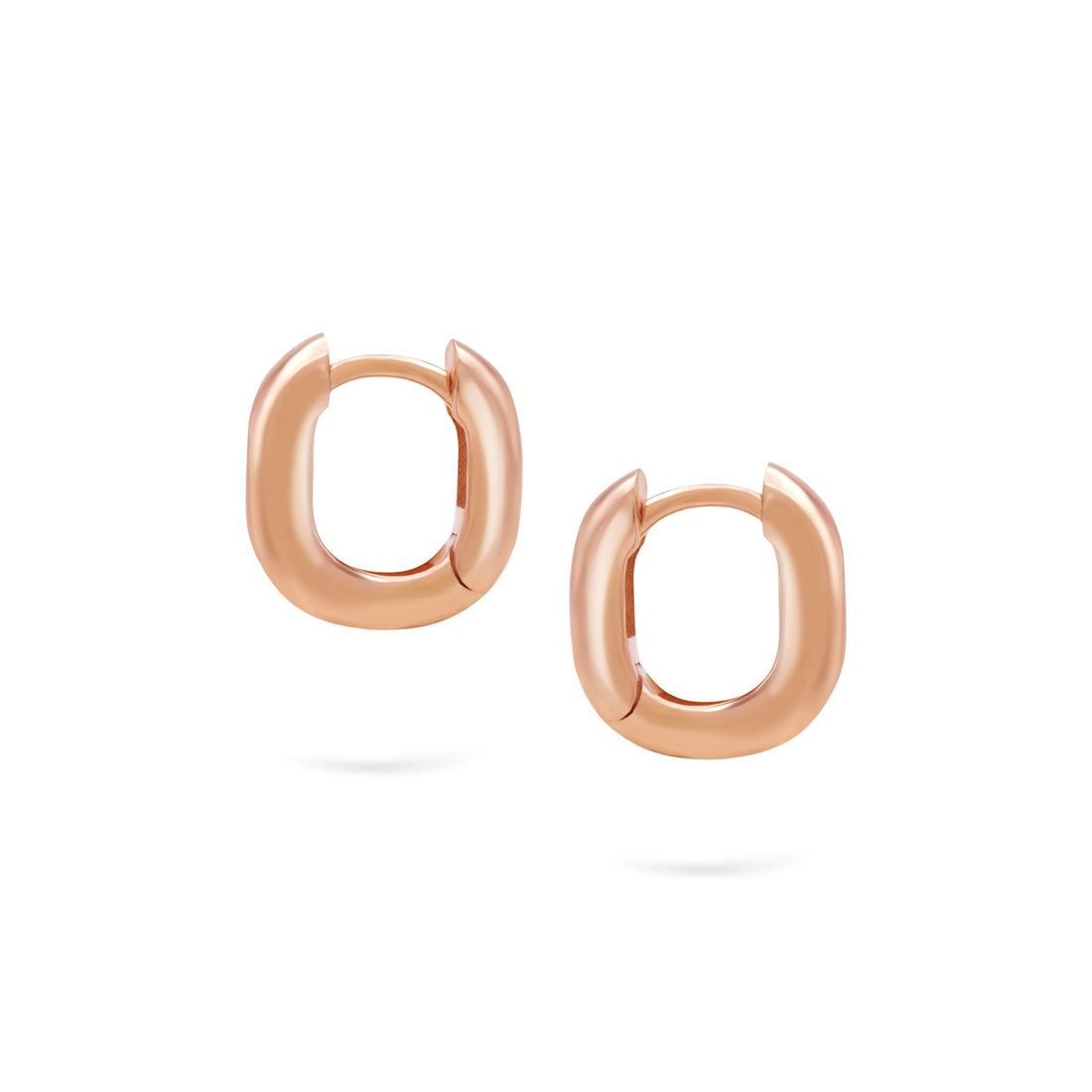Jewelry Curved Goldens Hoops | Small Gold Earrings | 14K - Rose / Pair - earrings Zengoda Shop online from