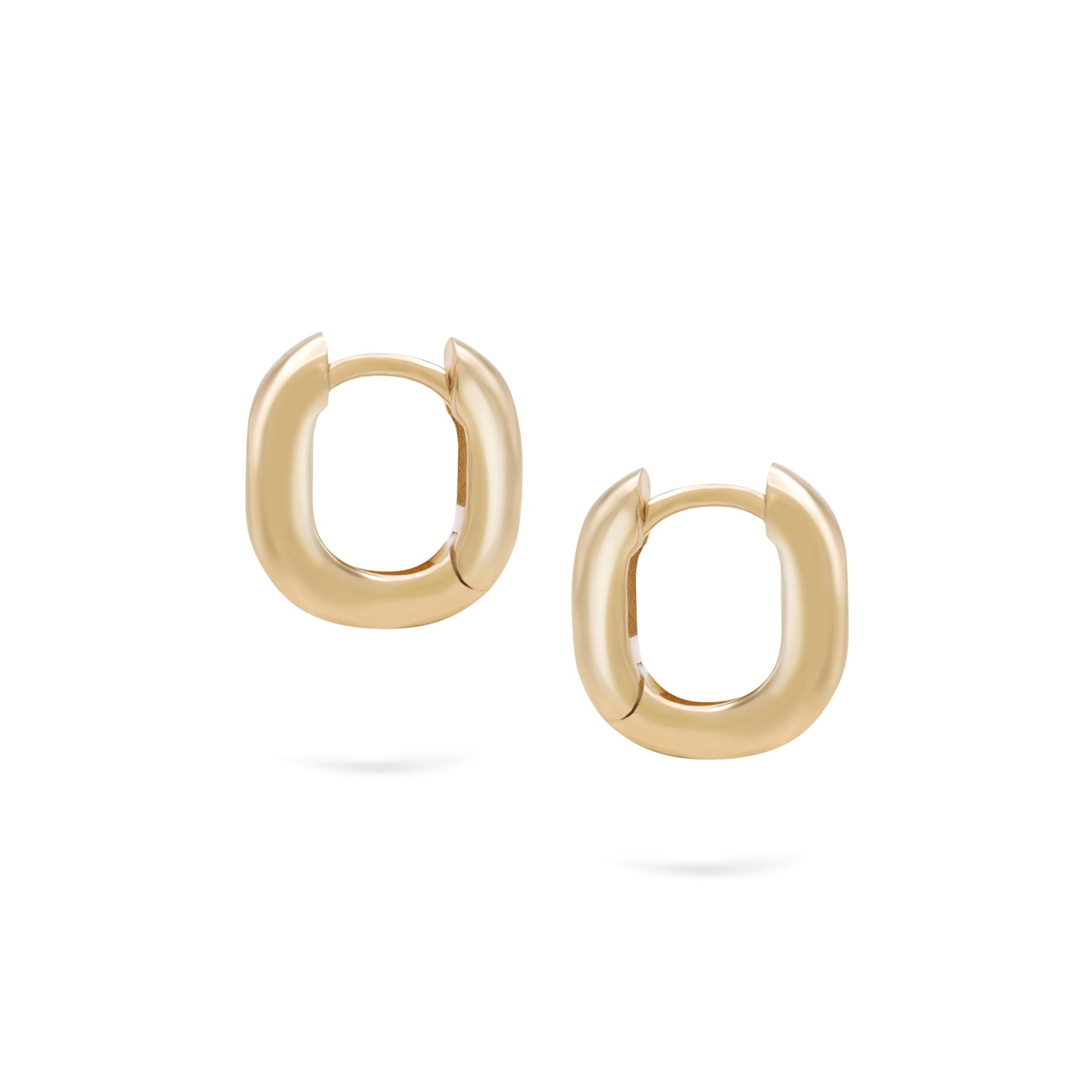 Jewelry Curved Goldens Hoops | Small Gold Earrings | 14K - Yellow / Pair - earrings Zengoda Shop online from