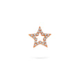 Jewelry Cute Stars | Diamond Earrings | 0.17 Cts. | 14K Gold - Rose / Single: 0.085 | Round Cut - earring Zengoda