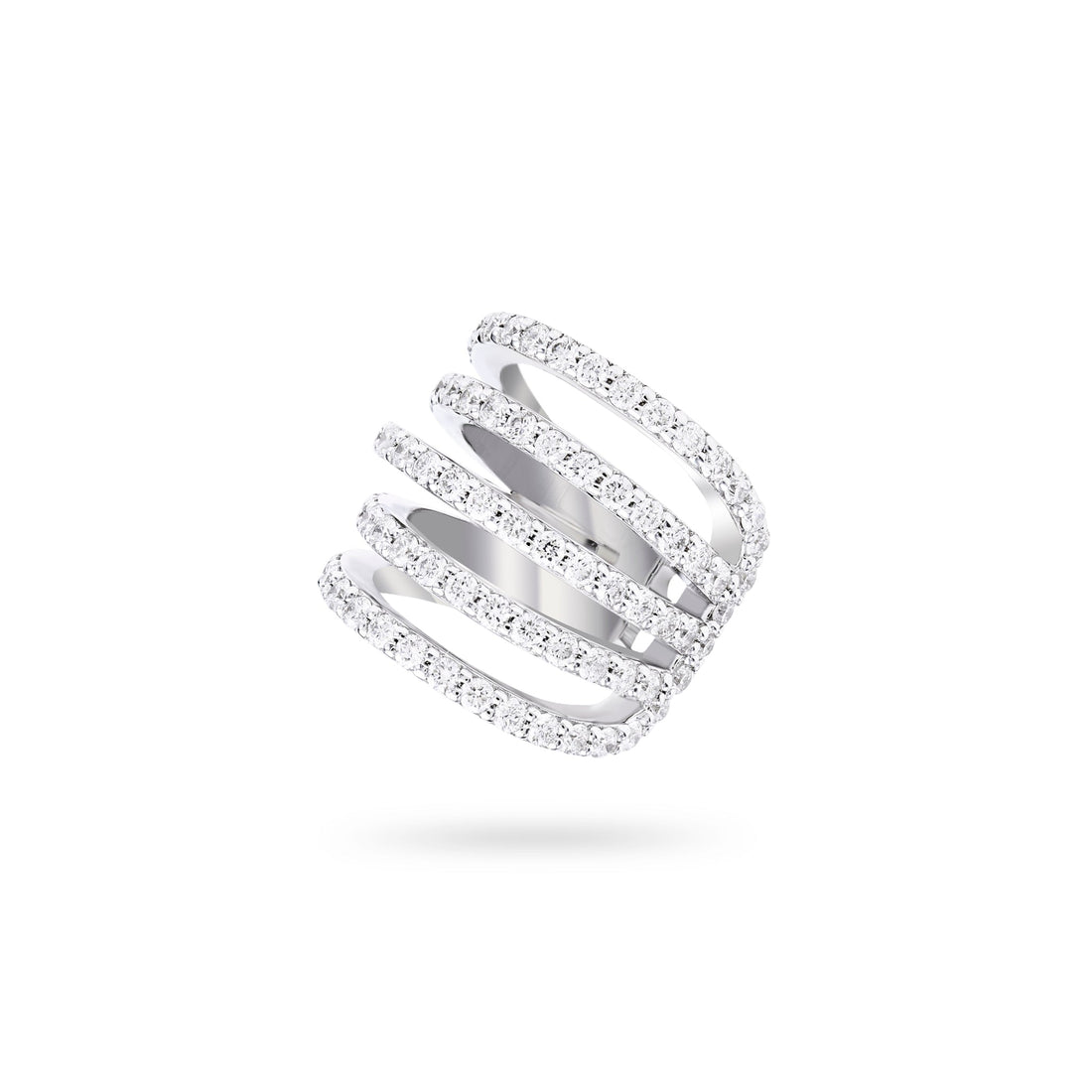 Jewelry Diamond Ear Cuffs | Earrings | 0.73 Cts. | 14K Gold - White / Single / Diamonds - earring Zengoda Shop