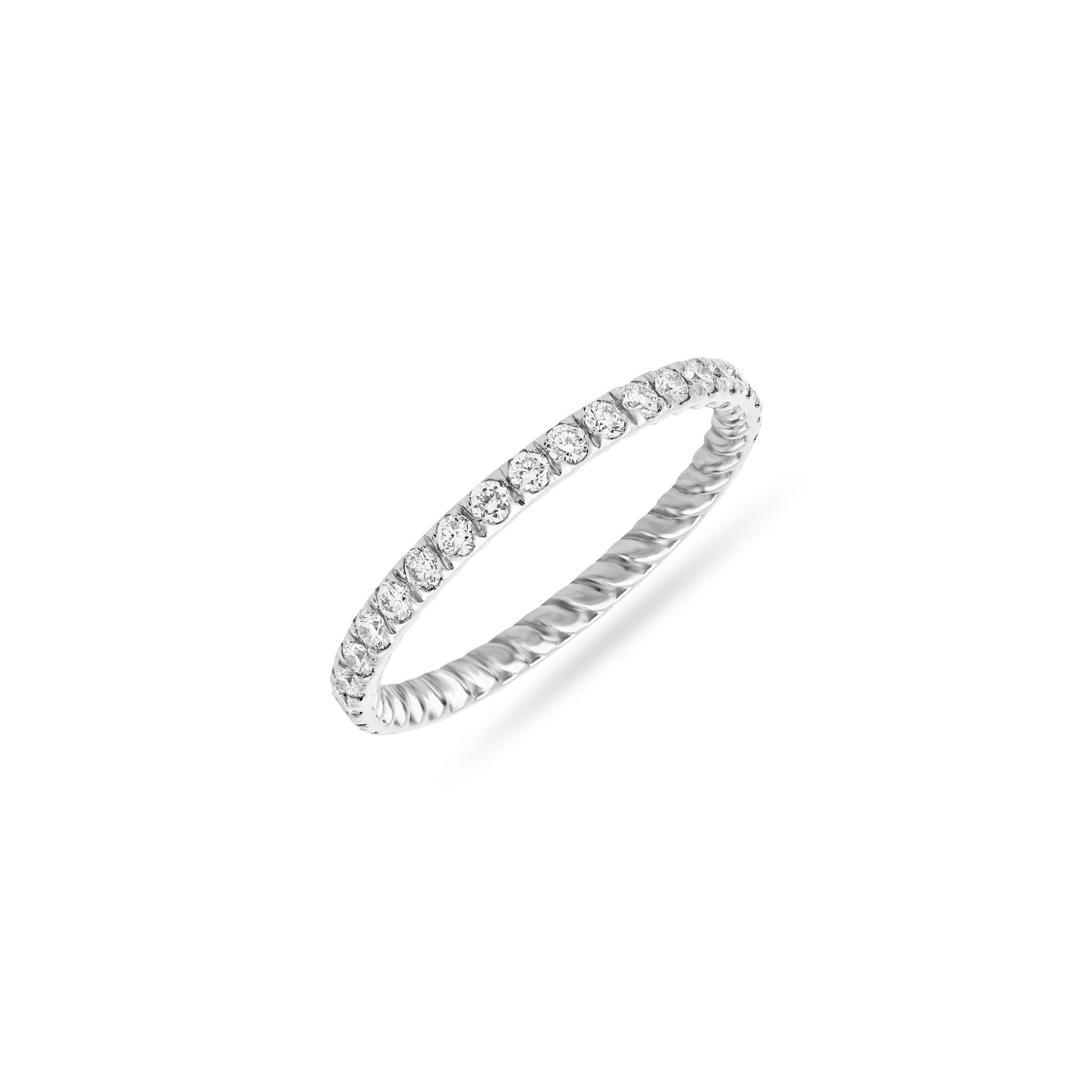 Jewelry Eternity Bands | Diamond Engagement Ring | 0.56 Cts. | 14K Gold - White / 6 / Diamonds - ring Zengoda