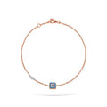 Jewelry Evil Eye | Diamond Bracelet | 0.01 Cts. | 14K Gold - Rose / 18 cm / Diamonds - bracelet Zengoda Shop