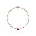 Jewelry Evil Eye | Diamond Bracelet | 0.01 Cts. | 14K Gold - Rose / 18 cm / Diamonds - bracelet Zengoda Shop