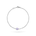 Jewelry Evil Eye | Diamond Bracelet | 0.01 Cts. | 14K Gold - White / 18 cm / Diamonds - bracelet Zengoda Shop