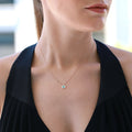 Jewelry Evil Eye | Diamond Pendant | 0.03 Cts. | 14K Gold - Rose / 40 - 42 Cm / Diamonds - necklace Zengoda Shop