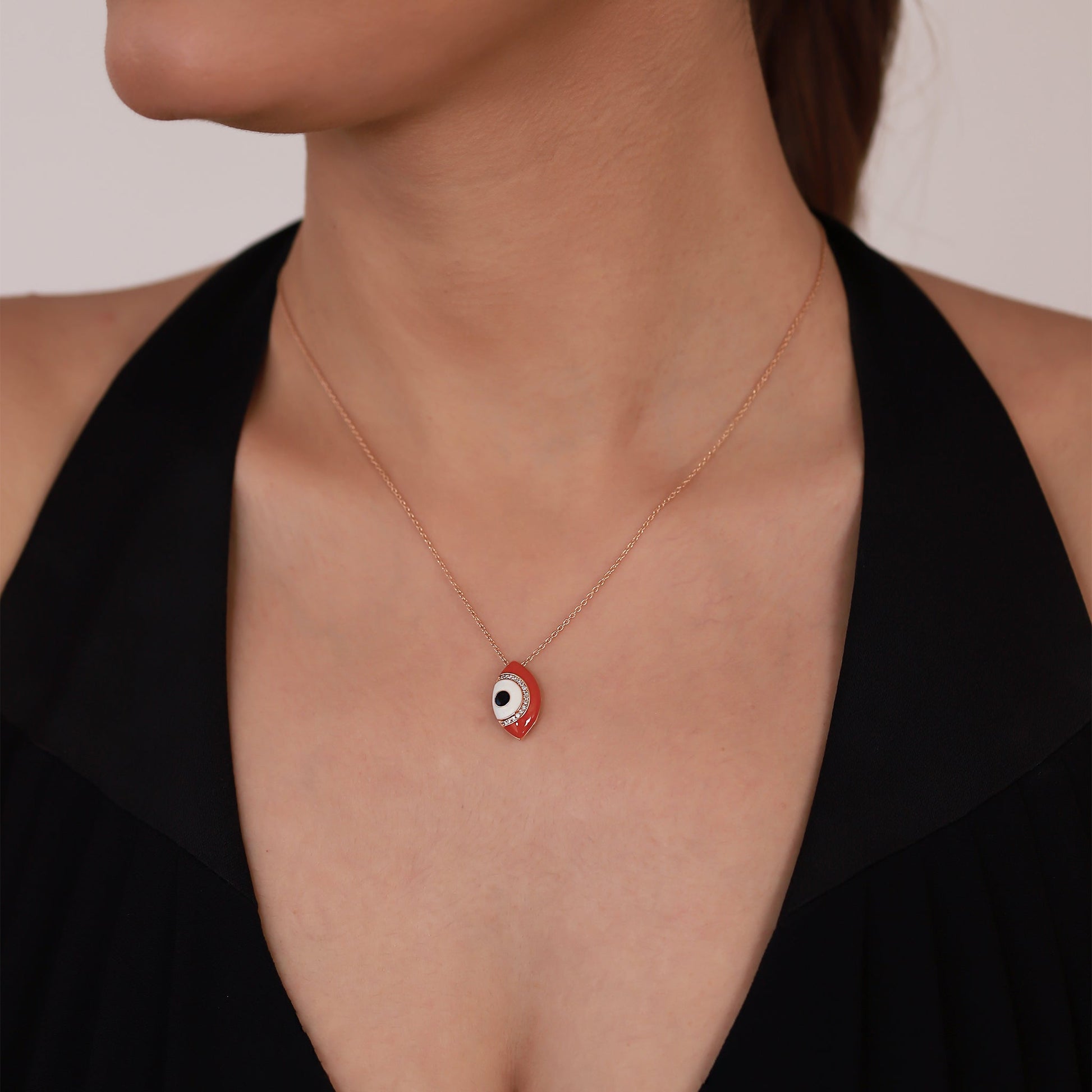 Jewelry Evil Eye | Diamond Pendant | 0.07 Cts. | 14K Gold - necklace Zengoda Shop online from Artisan Brands